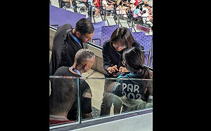 (影) 她就是幕後黑手！ 影像曝光 中國女子指揮奧會人員搶奪台灣標語