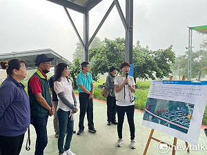 陳亭妃陳碧玉爭取農水署經費  搶救新市永新社區水患破口