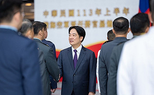 賴清德勗勉晉任將官  重申堅持主權、不容併吞