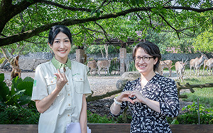 首訪台北市立動物園 蕭美琴看羚羊賀「麟洋配」奪金