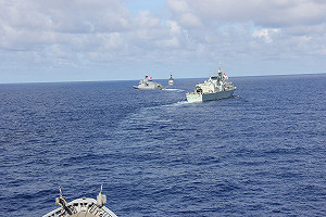 美澳加菲4國南海多邊海上合作軍演 傳3解放軍艦「尾隨」