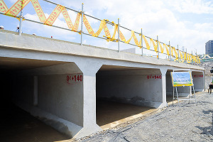 緩解新泰塭仔圳積淹水問題 市府設置四孔排水箱涵強化排水功能