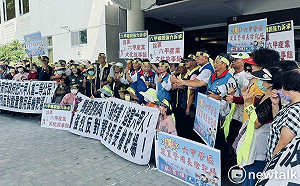 尤榮智蔡育輝方一峰率鄉親抗議靶場讓溪北活化夢碎  黃偉哲接陳情