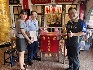 千光宮響應綠色金融 成高銀首家電子支付特約寺廟