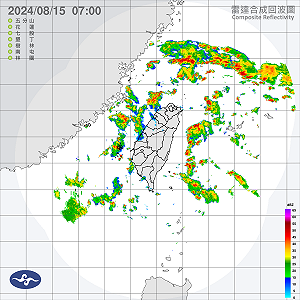 大低壓帶影響中南部不定時雷陣雨 午後中部以北警戒