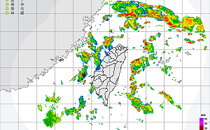 大低壓帶影響中南部不定時雷陣雨 午後中部以北警戒