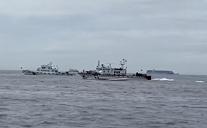 陸漁船金門外海遭撞沉1死3失聯 兩岸警艇「同框」並肩搜尋