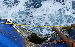 (影)中菲今爆南海仙賓暗沙撞船衝突 菲海巡船被撞出大洞結構性損壞