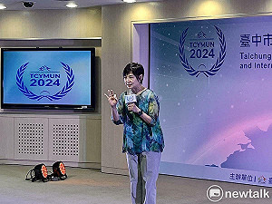 詹怡宜代言台中青年模聯營 鼓勵高中生須做三件事