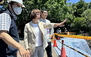 神岡陽明橋護岸崩塌  何欣純、周永鴻爭取4740萬修復經費