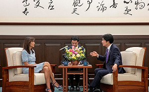 美前駐聯合國常代海莉會賴清德  讚台灣「和中國的道德差異明顯」