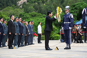 赴金門盼傳承823砲戰精神 賴清德：台灣要捍衛中華民國、不再反攻大陸