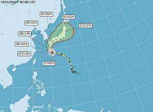 珊珊颱風直撲日本!賈新興:鹿兒島登陸  恐長時間影響