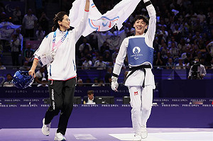 蕭翔文貫徹「運動家精神」巴黎帕運跆拳道摘銅進帳台灣隊首面獎牌