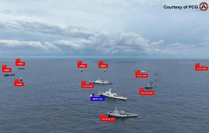 (影) 中艦「碰磁」硬撞逼離! 3拖船加3海警艦仙賓礁衝撞 菲艦遭「推移」2公里