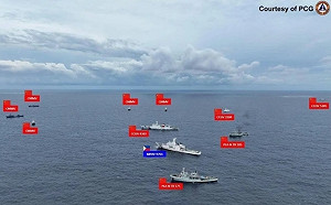 (影) 中艦「碰磁」硬撞逼離! 3拖船加3海警艦仙賓礁衝撞 菲艦遭「推移」2公里