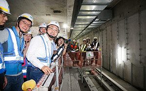 捷運萬大中和線進度逾75％ 侯友宜：力拚2027年底完工