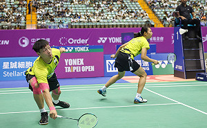 楊博軒、胡綾芳不敵對手  台北羽球賽混雙銀恨