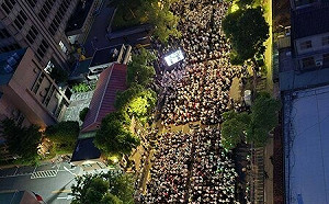 小草立院外「萬人集結」聲勢不弱  游盈隆：根本還是要在法庭自我澄清 