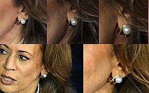 賀錦麗辯論作弊戴「耳機」?  證實是Tiffany耳環 德公司笑稱可提供川普男款耳機