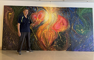 曾獲蔡英文接見 「菊岩燒」陶品創始人蔡正勝高市文化中心開個展