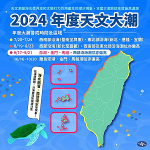 年度大潮又來了! 9/17起「3縣市」慎防海水倒灌