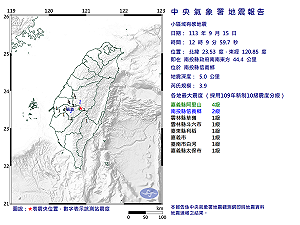 震不停!南投發生3.9規模地震 嘉義最大震度達4級