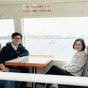 蔡英文卸任後遊高雄港   陳其邁:聽她分享國政治理經驗
