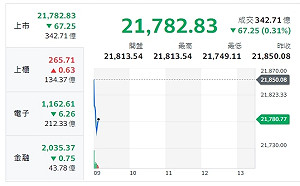 台股開盤》降息前縮手觀望 大盤走跌開出 中小型股樂觀期待