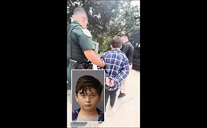 (影) 抓11歲小孩遊街示眾？ 飽受槍擊案假消息困擾 佛州警：家長不管我們代勞