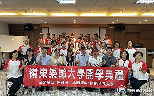 嶺東樂齡大學開學！校長陳仁龍：願長者學員都成時代造浪者 