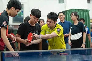 挑戰莊智淵!桌球教父助陣揮拍築夢