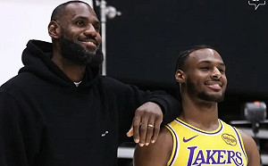 詹皇何時與兒子Bronny同場出賽？美媒給答案