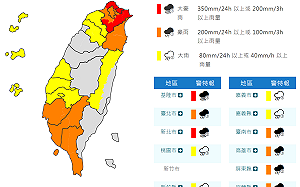 豪雨特報！17縣市受警示 豪雨狂轟新北基隆注意坍方落石