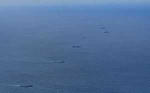 日本防衛省：中俄第5次海上聯合巡航 8＋1艘軍艦穿宗谷海峽進入太平洋