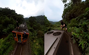 網紅為拍影片攀爬列車、闖機廠！台鐵報警：最高可罰5萬元