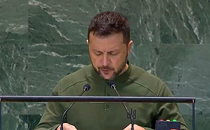 控澤連斯基訪美干預大選暗助賀錦麗 美眾院議長要求烏撤換大使