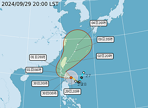 山陀兒增強逼近! 週二南台強風豪雨來襲  全台防颱戒備升級