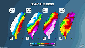 山陀兒恐以「巔峰狀態」登陸!氣象粉專曝影響台灣期間降雨模擬圖