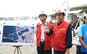 視察沿海地區防颱整備 陳其邁：暴風半徑已觸及高雄