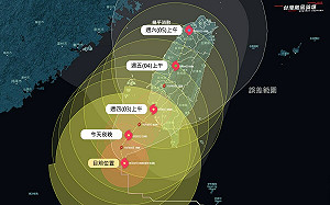 山陀兒減弱3日上午登陸  影響路徑一次看！專家：4地區嚴防劇烈降雨！