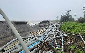 山陀兒颱風造成小琉球大停電  周春米感謝台電工班全力搶修  