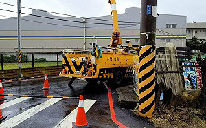 山陀兒來襲 桃園逾6千戶停電 台電增派人力搶修