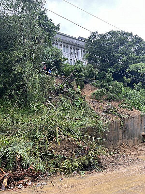 瑞芳高工邊坡坍方 侯友宜要求邊坡臨近教室暫停使用