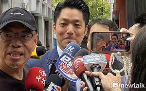 才遭質疑2日颱風假救謝國樑  蔣萬安今被問「沒放假帥度減」笑呵呵