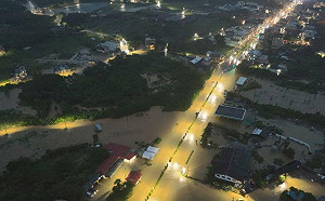 金山暴雨重災！管線斷裂700餘戶缺水 水車緊急供應中