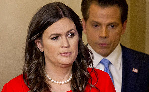 史派瑟閃辭 34歲莎拉．桑德斯接任白宮發言人