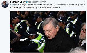 教廷第三號人物培爾澳洲出庭 否認性侵控訴