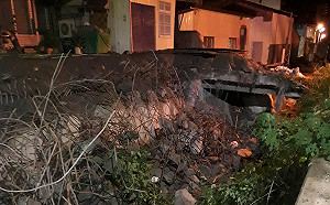 排水溝被填  居民批高市府造淹水假象逼搬遷