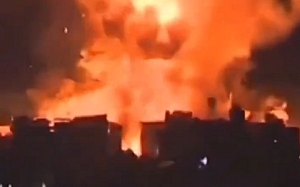 (影) 哈瑪斯恐襲周年! 以百架戰機再襲黎巴嫩 城區轟成火海 真主黨200火箭彈回擊